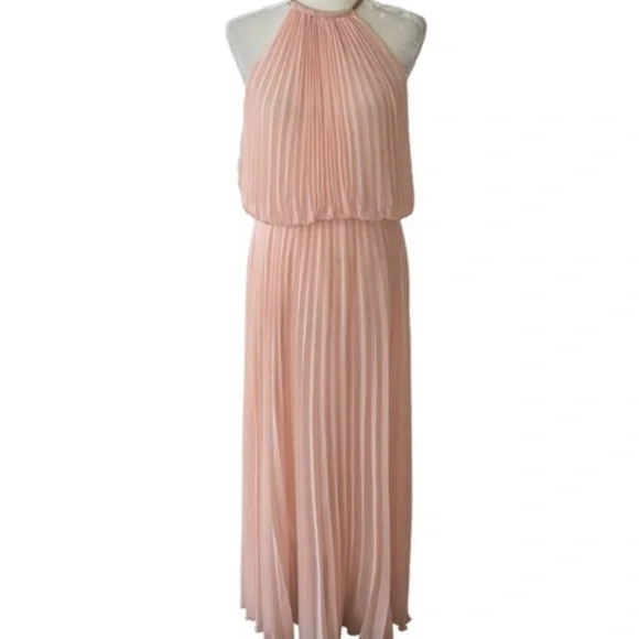 nude prom dresses Glittery V Neck Nude Pink Satin Sequins Prom Dresses With Spaghetti St